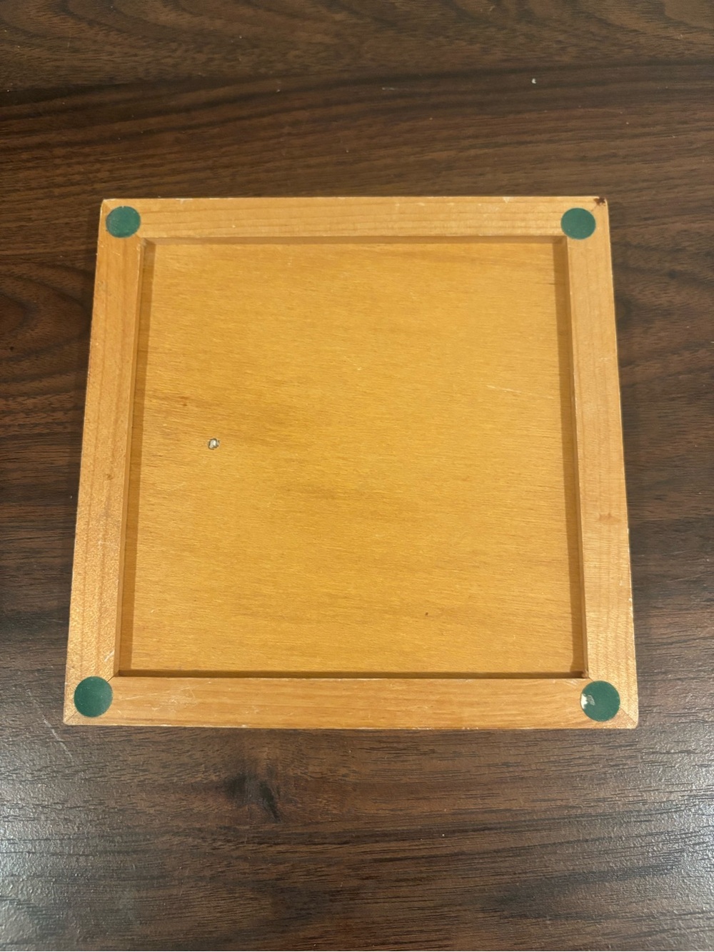 Vintage Ceramic Tile with Wood Frame - Picture 3 of 3